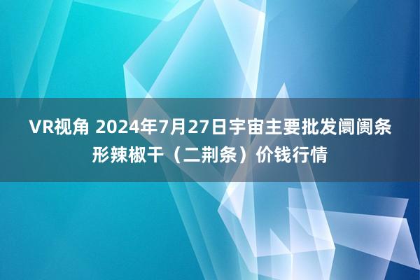 VR视角 2024年7月27日宇宙主要批发阛阓条形辣椒干（二荆条）价钱行情