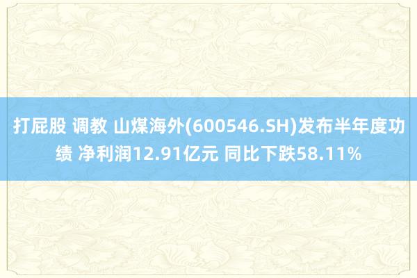 打屁股 调教 山煤海外(600546.SH)发布半年度功绩 净利润12.91亿元 同比下跌58.11%